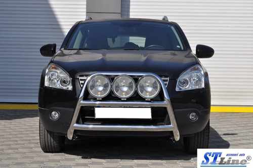 Кенгурятник WT018 (нерж.) для Nissan Qashqai 2007-2010 рр