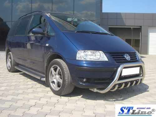 Кенгурятник WT003 (нерж) 51 мм для Volkswagen Sharan 1995-2010 