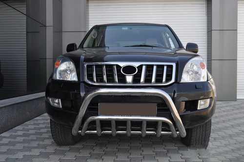 Кенгурятник низький WT002 (нерж) для Toyota Land Cruiser Prado 120
