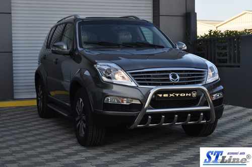 Кенгурятник WT003 (нерж) для SsangYong Rexton I 2001-2017 