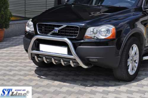 Кенгурятник WT003 (нерж.) для Volvo XC90 2002-2014 
