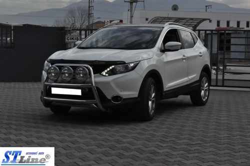 Кенгурятник WT018 (нерж) для Nissan Qashqai 2014-2021рр