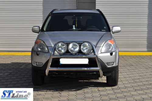 Кенгурятник WT018 (нерж.) для Honda CRV 2001-2006 років