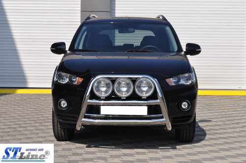 Кенгурятник WT018 (нерж.) для Mitsubishi Outlander 2006-2012рр