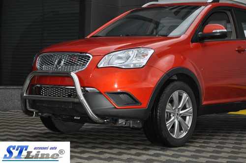Кенгурятник WT005 (нерж.) для SsangYong Korando 2010-2019