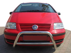 Кенгурятник WT005 (нерж) для Volkswagen Sharan 1995-2010 