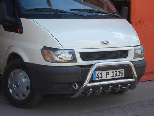Кенгурятник WT002 (нерж.) для Ford Transit 2006-2014