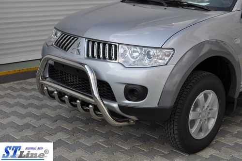 Кенгурятник WT003 (нерж.) для Mitsubishi L200 2006-2015 