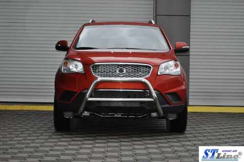 Кенгурятник WT005 (нерж.) для SsangYong Korando 2010-2019