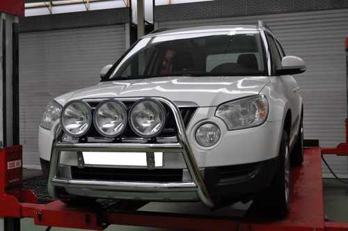 Кенгурятник WT018 (нерж.) для Hyundai Santa Fe 2 2006-2012рр