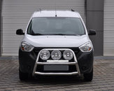 Кенгурятник WT022 (нерж.) для Dacia Dokker 2013-2022 рр