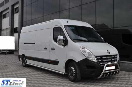 Кенгурятник WT003 (нерж.) для Opel Movano 2010-2021 