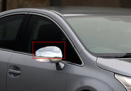 Накладки на дзеркала (2 шт, нерж) для Toyota Avensis 2009-2018 рр