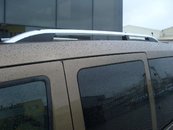 Рейлінги на дах модель CROWN Ford Transit Connect / Tourneo 2004-2015 КОРОТКА БАЗА, колір сірий мат