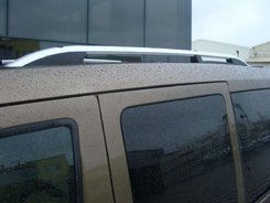 Рейлинги на крышу модель CROWN Ford Transit Connect / Tourneo 2004-2015 КОРОТКАЯ БАЗА, цвет серый мат