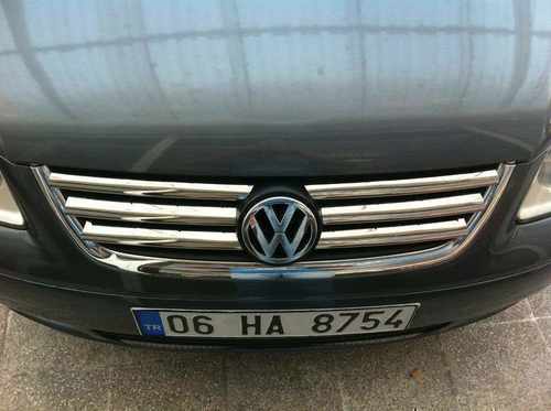Хром накладки на решітку Volkswagen Touran 2003-2006 (6 шт.) нержавіюча сталь