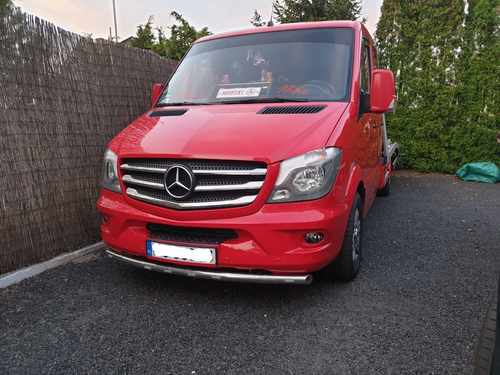 Передня нижня дуга ST008 (нерж.), 60мм для Mercedes Sprinter W906 2013-2018