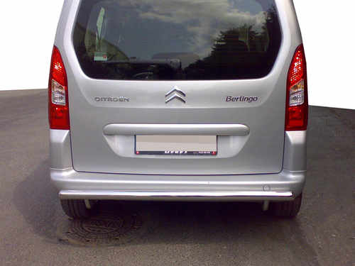 Задній захист (нерж.) 60 мм для Citroen Berlingo 2008-2018 рр