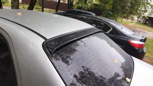 Задній дашок (DDU, ABS-пластик) матова для Chevrolet Aveo T200 2002-2008 рр.