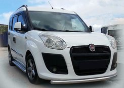 Передній захист ST008 (нерж.) 2010-2015, 42 мм для Fiat Doblo II 