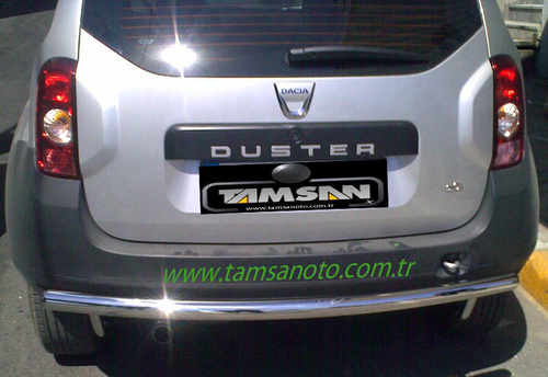 Задня дуга пряма (нерж.) для Renault Duster 2008-2017 рр