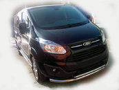 Передній захист ST014 (нерж.) 60/60 мм для Ford Custom 2013+ 