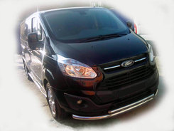 Передній захист ST014 (нерж.) 60/60 мм для Ford Custom 2013+ 