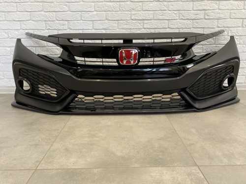 Бампер передній SI Honda Civic 4D/5D 2016-2018 (бампер, губа, сітки)