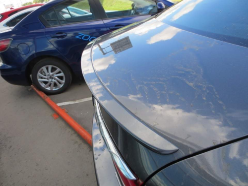 Спойлер лип на багажник Mazda 6 2013 - ABS пластик, колір чорний