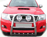 Кенгурятник QT007 (нерж.) для Toyota Hilux 2006-2015 