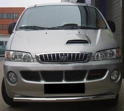 Передній захист ST008 (нерж.) для Hyundai H200, H1, Starex 1998-2007 