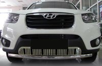 Передній захист ST008-Special (нерж.) для Hyundai Santa Fe 2 2006-2012