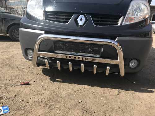 Кенгурятник WT003-4 (нерж.) Без напису для Renault Trafic 2001-2015 