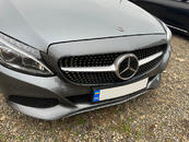 Передня решітка Diamond Silver 2018-2023, без камери для Mercedes C-сlass W205 2014-2021рр.