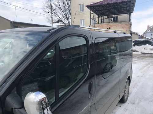 Рейлінги Хром Довга, чавунні ніжки для Renault Trafic 2001-2015 рр.