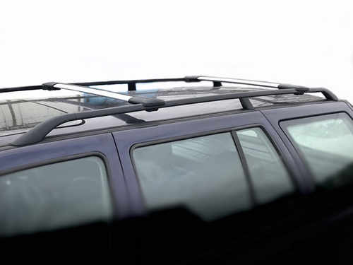  Багажник на рейлінги Mercedes X-class Turtle Diamond, чорний (2шт.)
