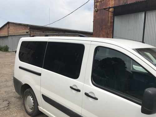 Рейлінги чорні Довга база, Металеві ніжки для Citroen Jumpy 2007-2017 років