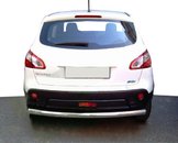 Задня дуга пряма (нерж.) для Nissan Qashqai 2010-2014рр
