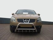 Кенгурятник WT003 (нерж.) 51 мм для Nissan Qashqai 2007-2010 