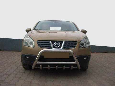 Кенгурятник WT003 (нерж.) 51 мм для Nissan Qashqai 2007-2010 