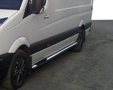 Бічні труби (2 шт., Нерж.) Коротка база для Renault Master 1998-2010 рр