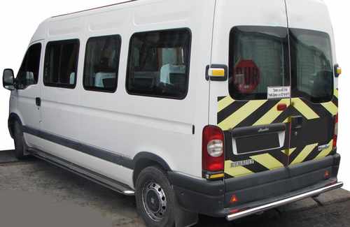 Задня дуга AK002 (нерж.) для Opel Movano 2004-2010 рр