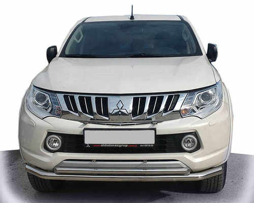 Передній захист ST014 (нерж) для Mitsubishi L200 2015+ 