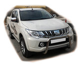 Кенгурятник WT005 (нерж) для Mitsubishi L200 2015+ 