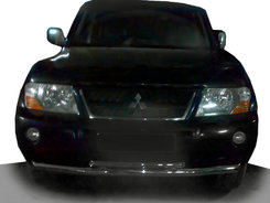 Передній захист ST014 (нерж.) для Mitsubishi Pajero Wagon III