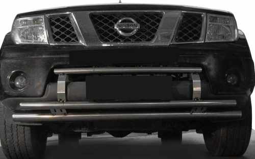 Передній захист ST0014-3 (нерж) для Nissan Navara 2006-2015 рр