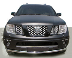 Передній захист ST008-2 (нерж) для Nissan Pathfinder R51 2005-2014