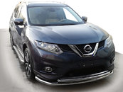 Передній захист ST014 (нерж) для Nissan X-trail T32 / Rogue 2014-2021 