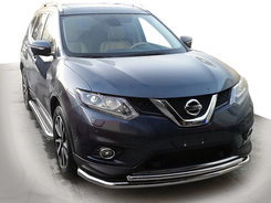 Передній захист ST014 (нерж) для Nissan X-trail T32 / Rogue 2014-2021 