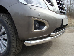 Передній захист ST014 (нерж) 60/42 мм для Range Rover III L322 2002-2012 